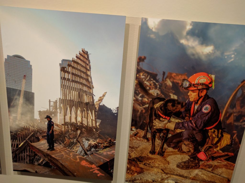 Rescue workers at Ground Zero after 9/11. Photos by Andrea Booher.