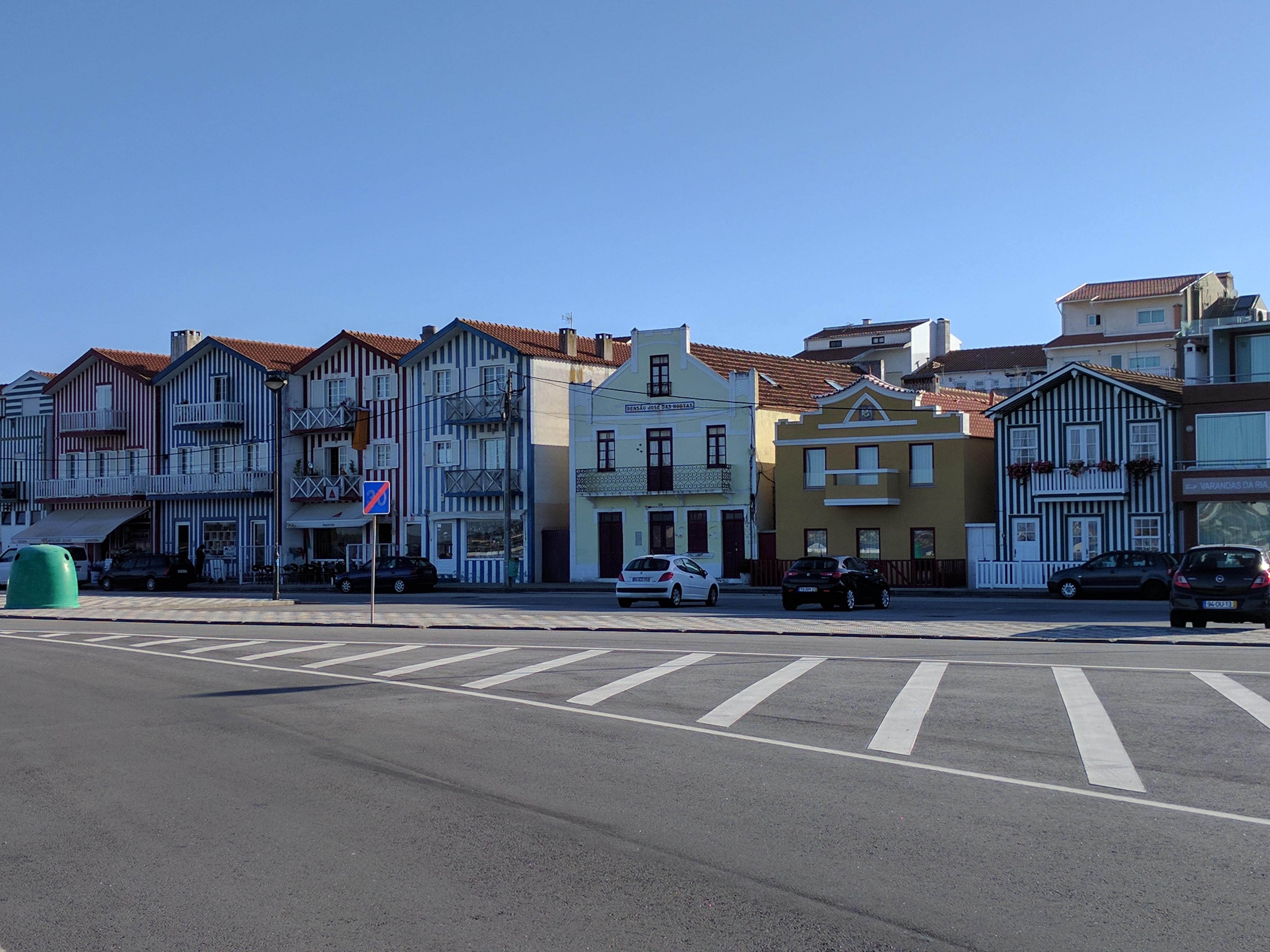 Andreia, our host in Aveiro, Portugal, took us to the charming beach town of Costa Nova, which we would have never found on our own.